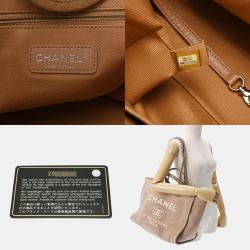 Chanel Beige Canvas Deauville Tote