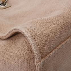 Chanel Beige Canvas Deauville Tote
