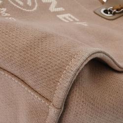 Chanel Beige Canvas Deauville Tote
