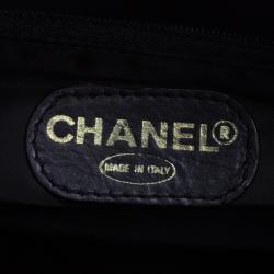 مملوكة مسبقًا Chanel Black Caviar Leather CC Vintage Shopper Tote