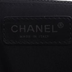 Pre Owned Chanel Black Quilted Patent Leather XXL Reissue Travel Bag