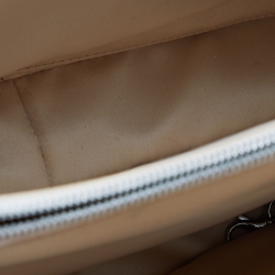 Pre Owned Chanel Beige Quilted Caviar Leather GST Shopper Tote