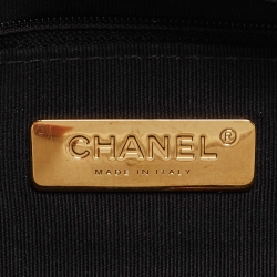 Pre Owned Chanel White Quilted Leather Small 19 Flap Bag