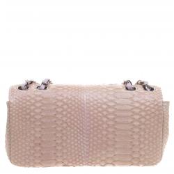 مملوكة مسبقًا Chanel Lilac Python Small Classic Single Flap Bag