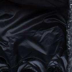 Pre Owned Chanel Metallic Grey Leather Large Hobo