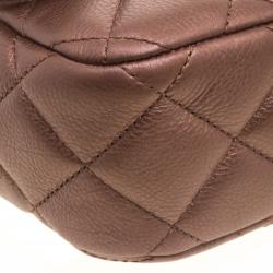 مملوكة مسبقًا Chanel Bronze Quilted Leather Medium Classic Single Flap Bag