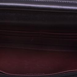 Chanel Black Quilted Leather Wallet On Chain