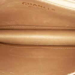Pre Owned Chanel Navy Blue Medium Chic Pearls Flap Bag