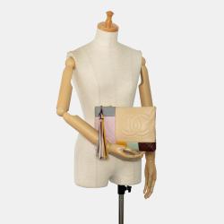 Pre Owned  Chanel Colorblock Patchwork O Case Clutch