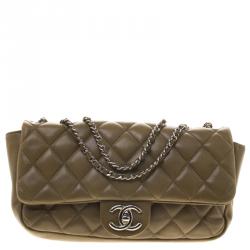 مملوكة مسبقًا Chanel Beige Quilted Leather Medium Classic Single Flap Bag with Dust Cover