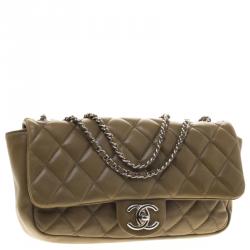مملوكة مسبقًا Chanel Beige Quilted Leather Medium Classic Single Flap Bag with Dust Cover