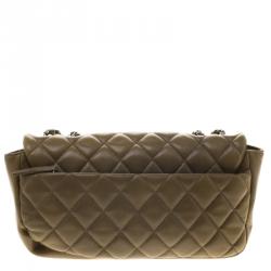 مملوكة مسبقًا Chanel Beige Quilted Leather Medium Classic Single Flap Bag with Dust Cover