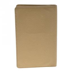 Pre Owned حافظة بطاقات شانيل فينتدج جلد بيج