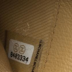 Pre Owned حافظة بطاقات شانيل فينتدج جلد بيج