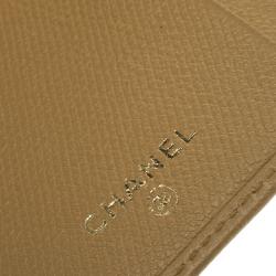 Pre Owned حافظة بطاقات شانيل فينتدج جلد بيج