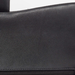 Pre Owned Chanel Black Quilted Leather Jumbo Classic Double Flap Bag