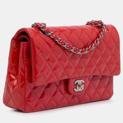 مملوكة مسبقًا Chanel Medium Classic Patent Double Flap