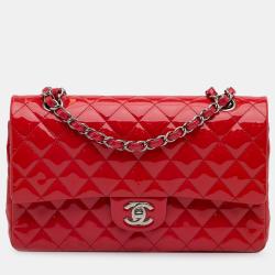 مملوكة مسبقًا Chanel Medium Classic Patent Double Flap