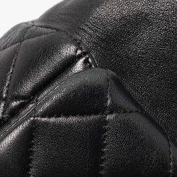 Pre Owned Chanel Black Quilted Leather Seoul Backpack