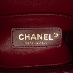Pre Owned Chanel Red Mini Perfect Fit Flap Bag