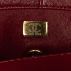 Pre Owned Chanel Red Mini Perfect Fit Flap Bag
