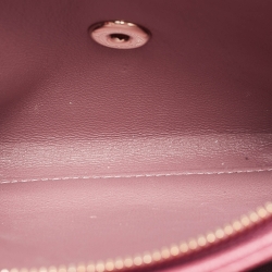 Pre Owned Chanel Punch Pink Caviar Leather Business Affinity Chain Flap Bag