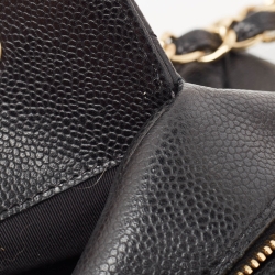 مملوكة مسبقًا Chanel Black Quilted Caviar Leather Petite Timeless Tote