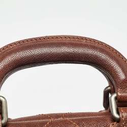 Pre Owned Chanel Brown Quilted Leather Outdoor Ligne Doctor Bag