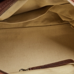 Pre Owned Chanel Brown Quilted Leather Outdoor Ligne Doctor Bag