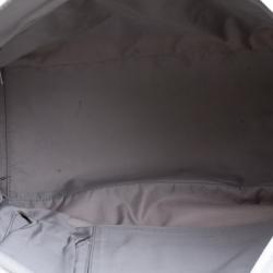 Pre Owned حقيبة يد شانيل باريس بياريتز كبيرة كانفاس مقوى مبطنة بيضاء