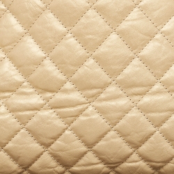 Pre Owned حقيبة باولر شانيل جست مادموزيل جلد ذهبي مبطن متوسطة