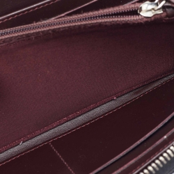 مملوكة مسبقًا محفظة شانيل سحاب ملتف سي سي جلد كافيار مبطنة سوداء