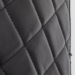 Pre Owned Chanel Black Quilted Glossy Leather Large Perfect Edge Flap Bag