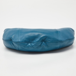 Pre Owned Chanel Blue Leather CC Ring Hobo