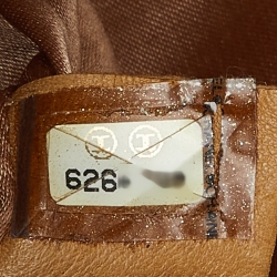 Pre Owned Chanel Beige Chocolate Bar Quilted Leather East West Flap Bag