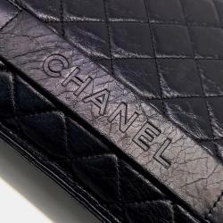 Pre Owned Chanel Black Leather Vintage Clutch Bag