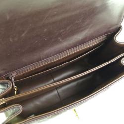 Pre Owned حقيبة شانيل بني مبطنة جلد خروف للكتف