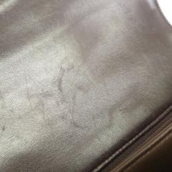 Pre Owned حقيبة شانيل بني مبطنة جلد خروف للكتف