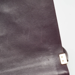 مملوكة مسبقًا Chanel Plum Quilted Leather New Medium Boy Shoulder Bag