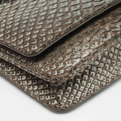 مملوكة مسبقًا Chanel Beige Python CC Wallet on Chain