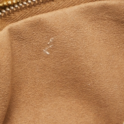 Pre Owned Chanel Two Tone Gold Python flap Chain Clutch