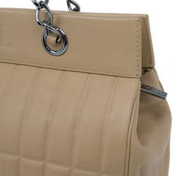 مملوكة مسبقًا Chanel Beige Leather East-West Shoulder Bag