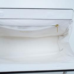 Pre Owned Chanel Black and White Caviar Shoulder Tote