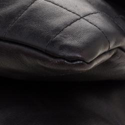 Pre Owned Chanel Black Chocolate Bar Leather Reissue Flap Bag