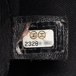 Pre Owned Chanel Black Shearling Medium Coco Top Handle Bag