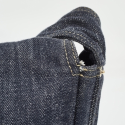 Pre Owned Chanel Navy Blue Denim CC Messenger Bag