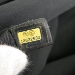 Pre Owned Chanel Grey Striped Coco Paris Boston Bag