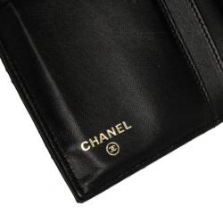 Pre Owned Chanel Black Quilted Lambskin Classic Long Wallet