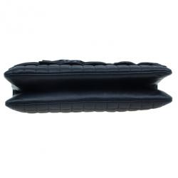 Pre Owned Chanel Black Lambskin Camelia No.5 Flap Bag