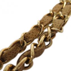 Pre Owned Chanel Beige Caviar Leather Double Flap Bag